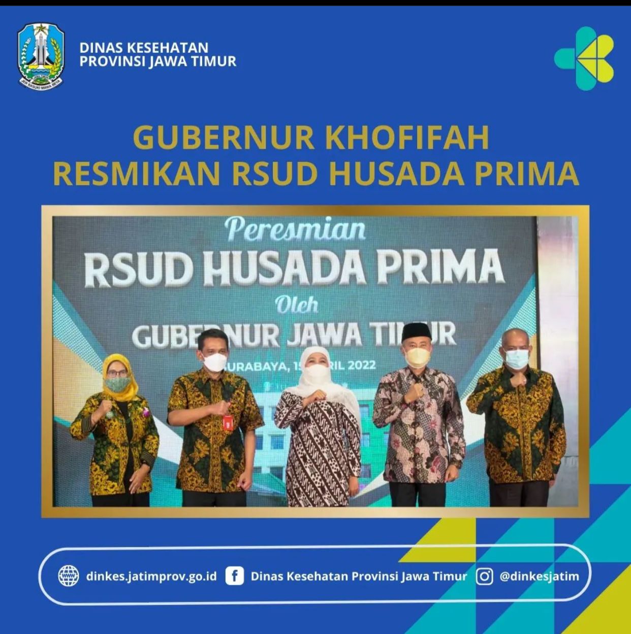 Foto kegiatan Gubernur Khofifah Resmikan RSUD HUSADA PRIMA