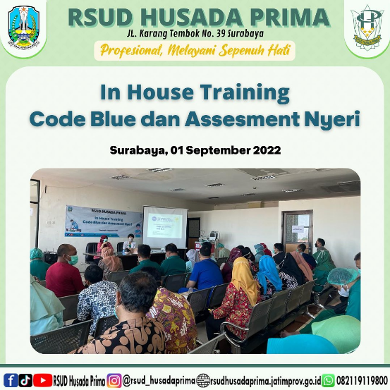 Foto kegiatan In House Training Code Blue dan Assesment Nyeri