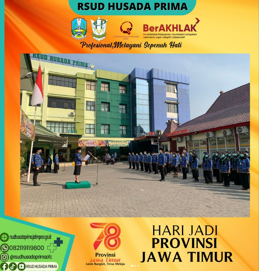 Foto kegiatan Upacara Hari Jadi Provinsi Jawa Timur ke 78