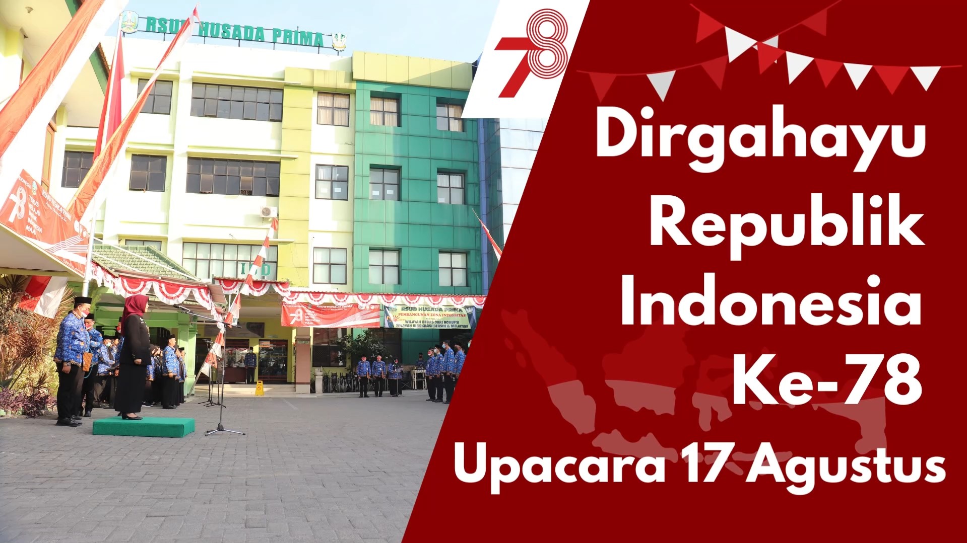Foto kegiatan Upacara Bendera Dipimpin Oleh Direktur RSUD Husada Prima (drg. Dyah Retno A. Puspitorini, M.Si)